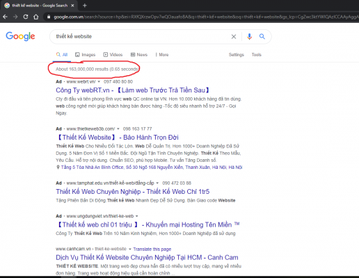 Kiểm tra thứ hạng từ khóa website 